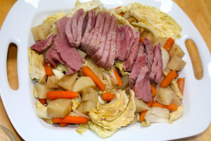 Corned Beef and Cabbage with potatoes and carrots