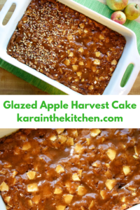 Glazed Apple Harvest Cake - karainthekitchen.com