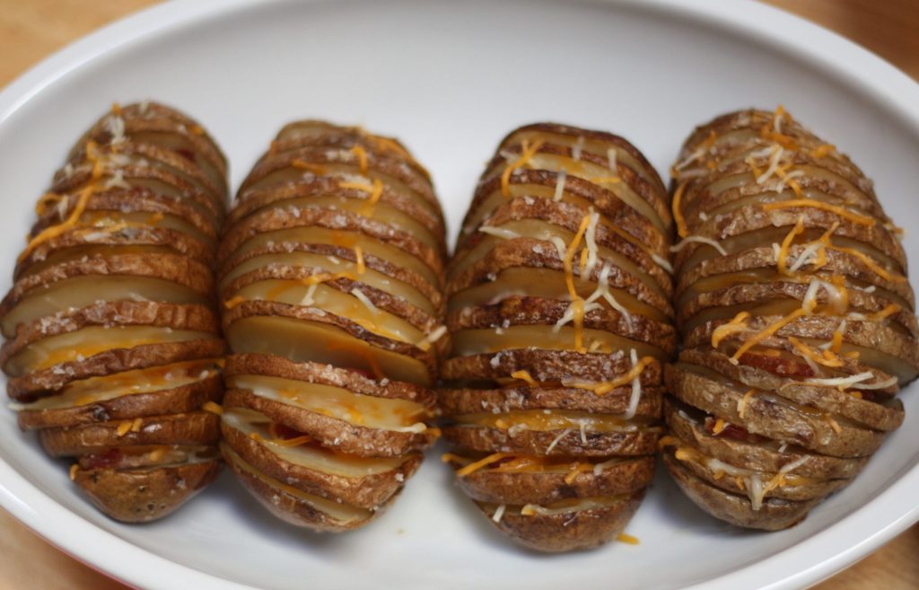 Hasselback Bacon Potatoes