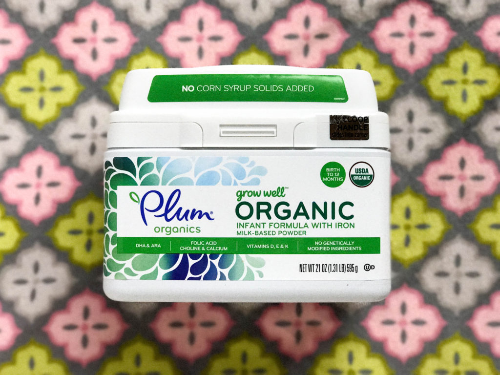 plum organics grow well infant formula