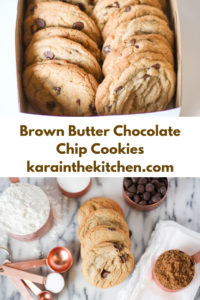 Brown Butter Chocolate Chip Cookies - karainthekitchen.com