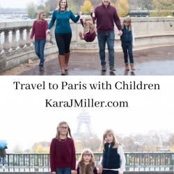 Family walking in Paris