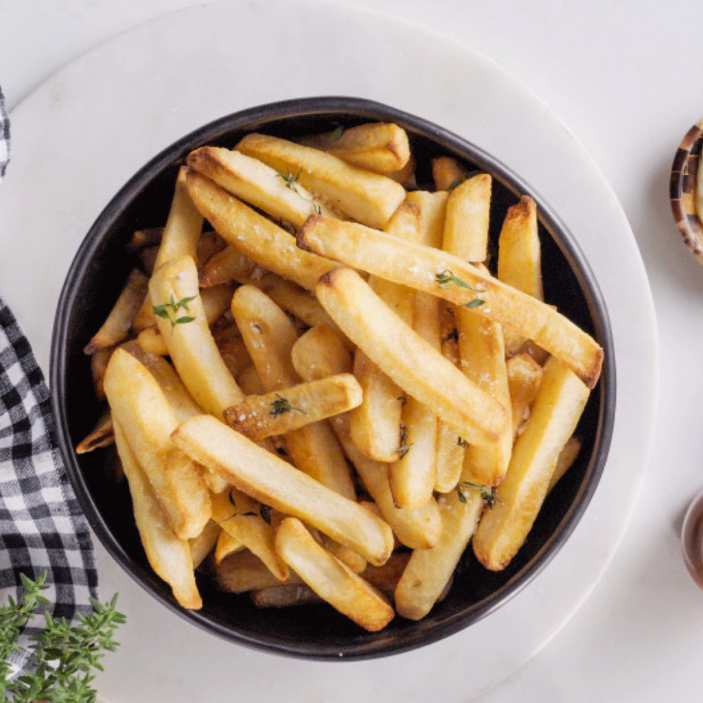 French fries with herbs
