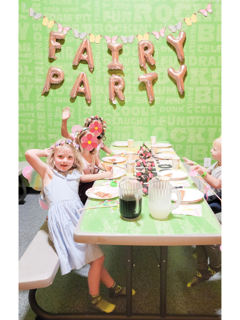 kids at fairy birthday party